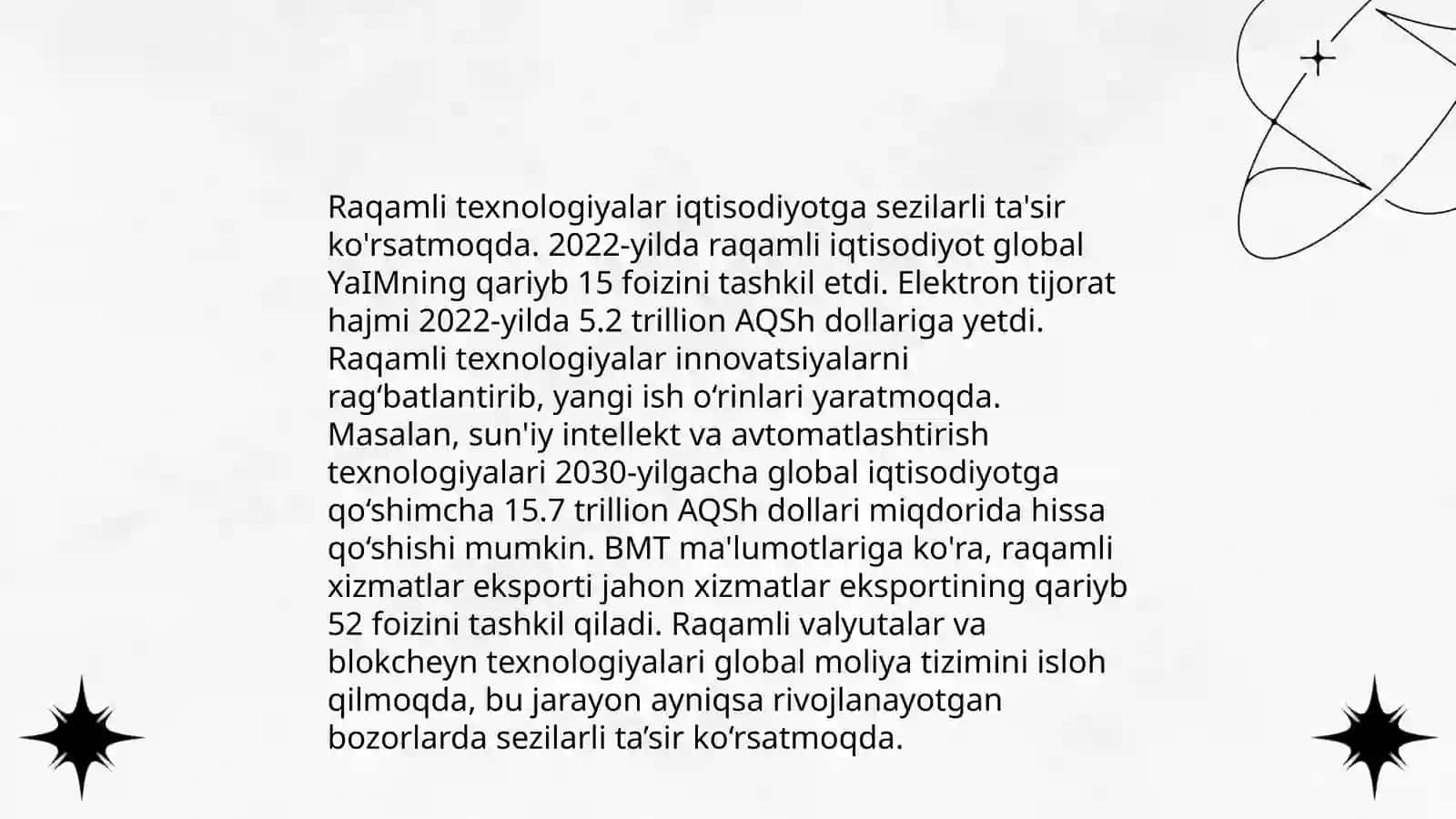 Raqamli iqtisodiyotning xususiyatlari va xorijiy davlatlarda raqamli iqtisodiyotning rivojlanishi 4