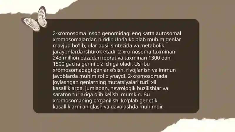 Xromosomalar va ularning tiplari 4