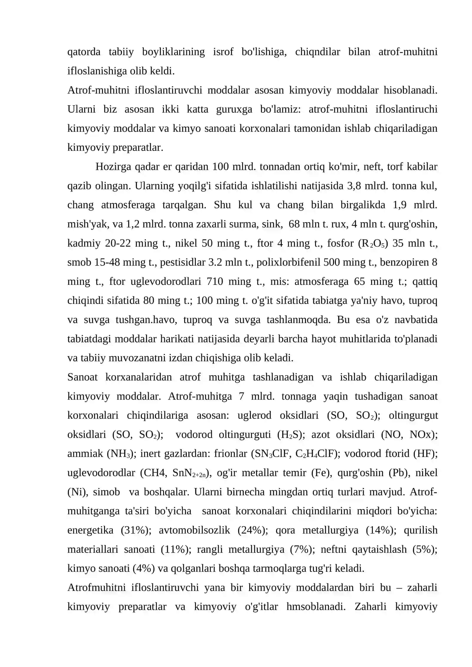 SANOAT KORXONALARINING ATROF-MUHITGA TA’SIRI 4