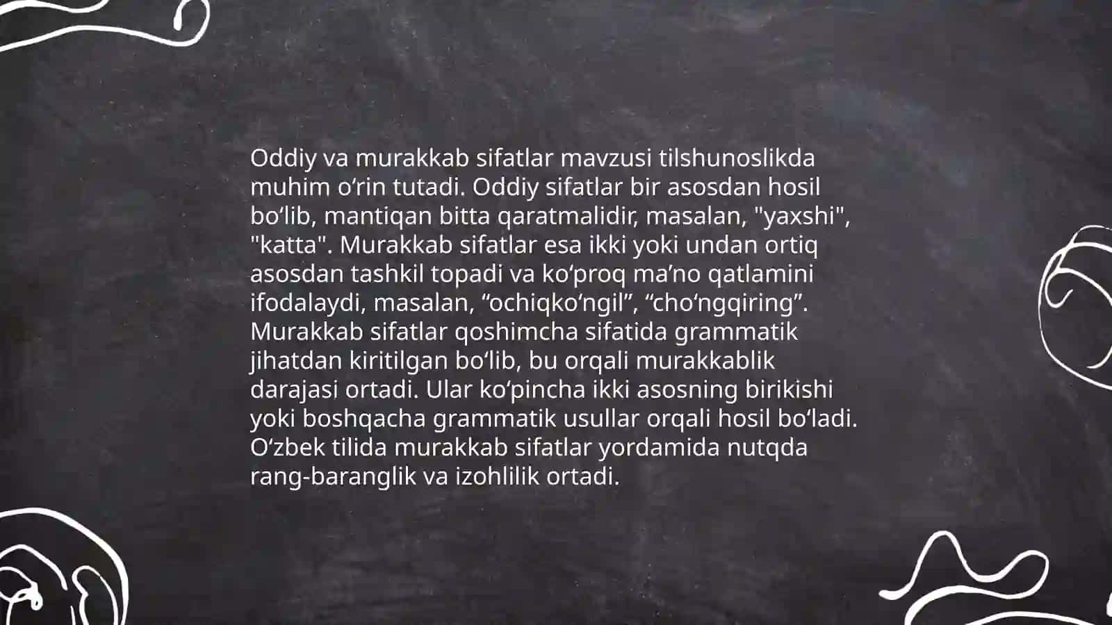Sifatning maʼno turlari 4