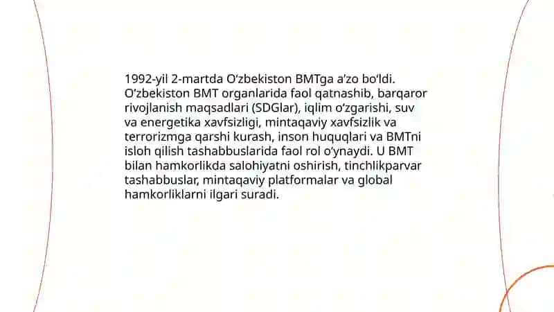 Oʻzbekiston va jahon hamjamiyati 4