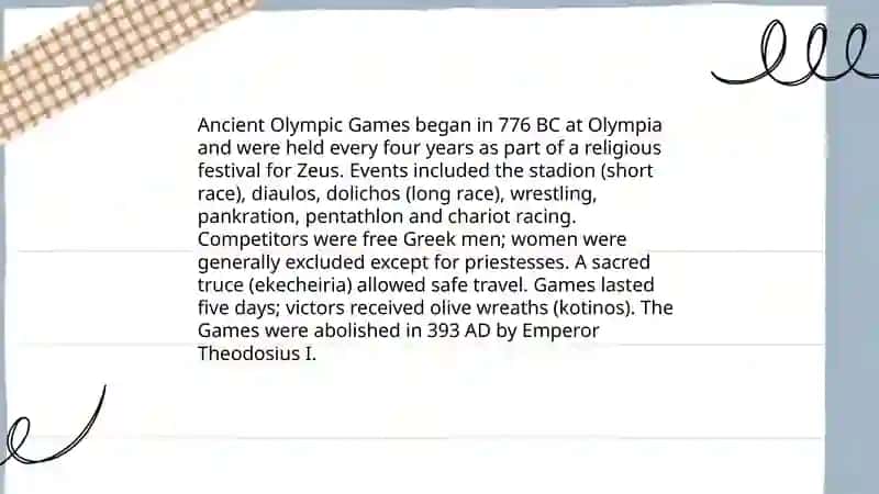 The Olympic Games 4