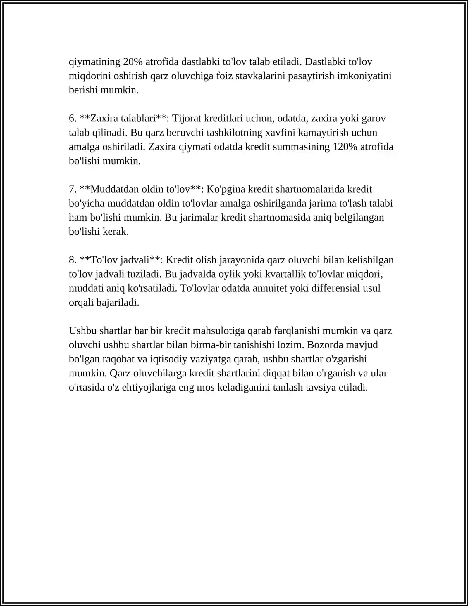 PUL KREDIT TIZIMI 4
