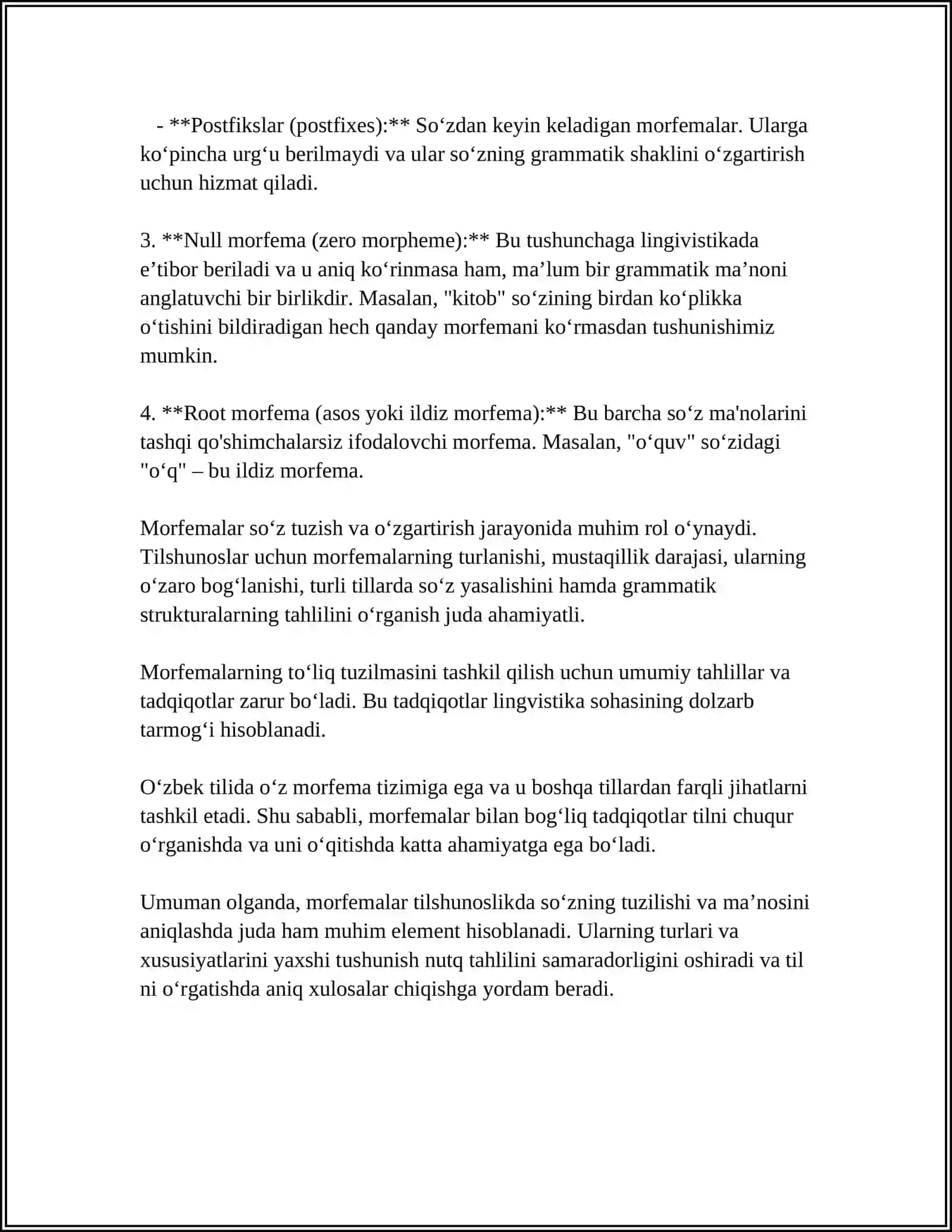 MORFEMALARNING SEMANTIK VA GRAMMATIK FUNKSIYALARI 4
