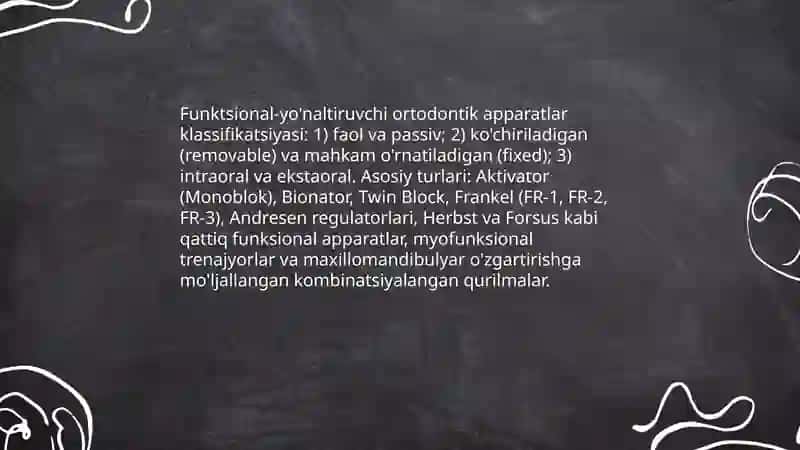 Funktsional-yo'naltiruvchi ortodontik apparatlar 4