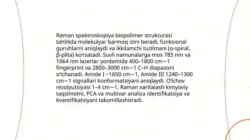 Biopolimerlarni identifikatsiyalash usullarini òzlashtirish 4