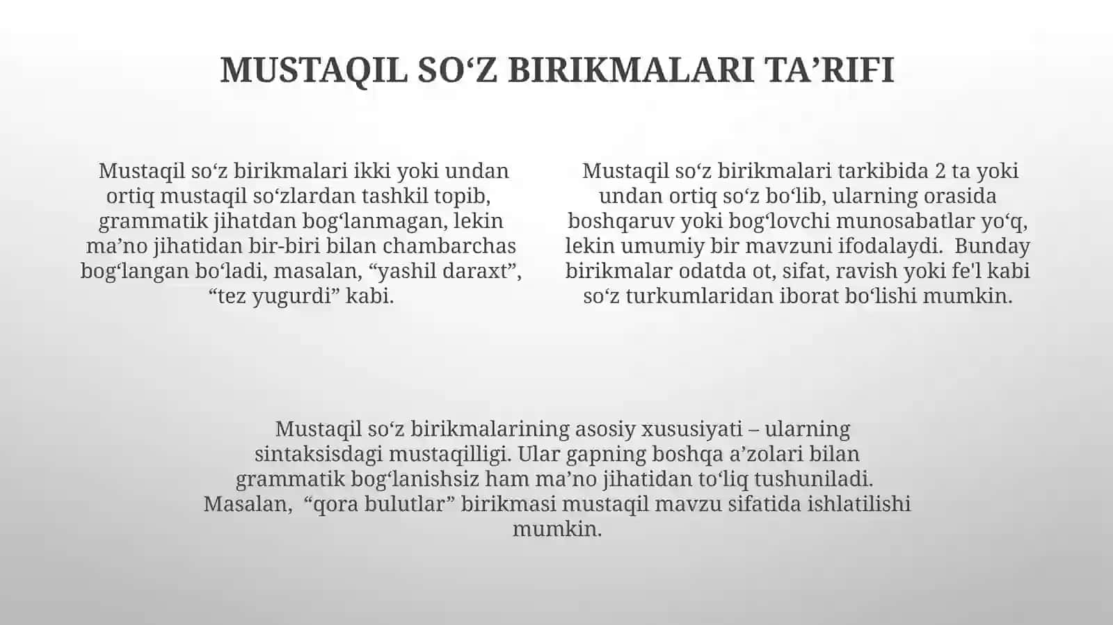 Mustaqil sõz turkumlari 4