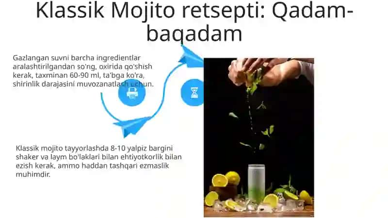 Mojito tayyorlash texnologiyasi 4