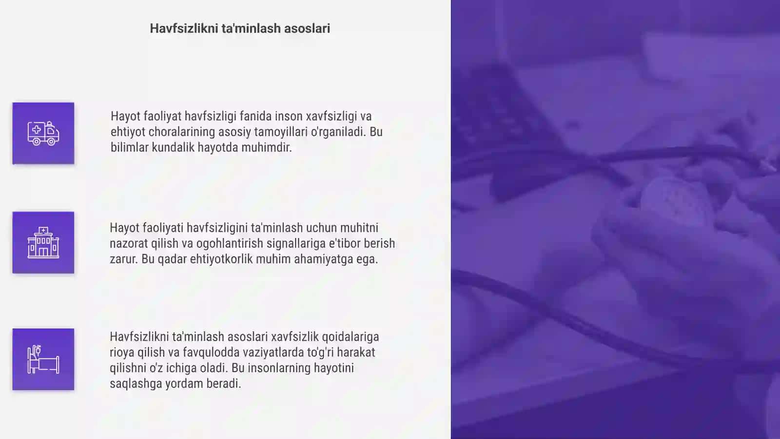 Hayot faoliyat havfsizligi fani 4