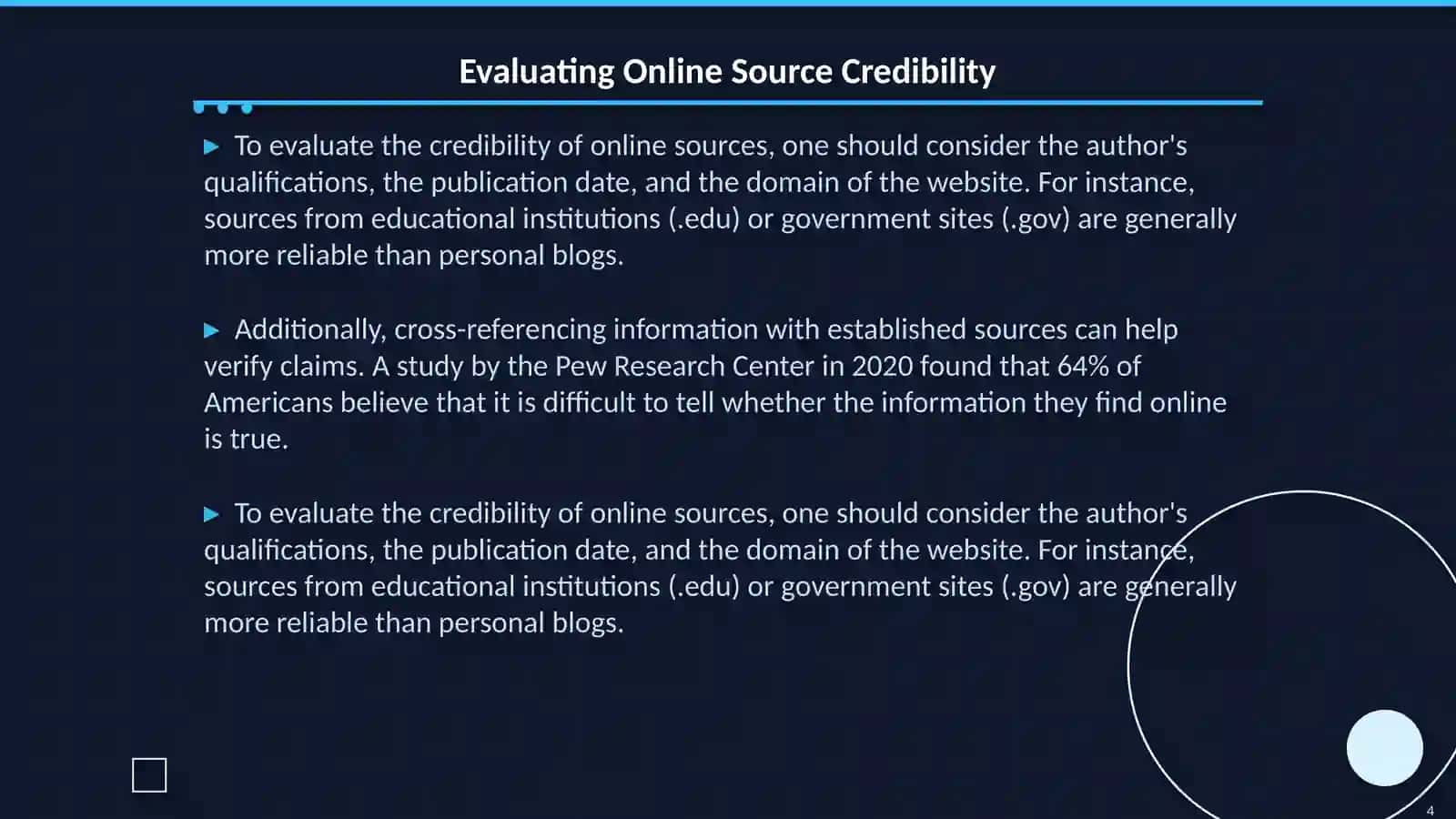 Working with Printed and Online Sources 4