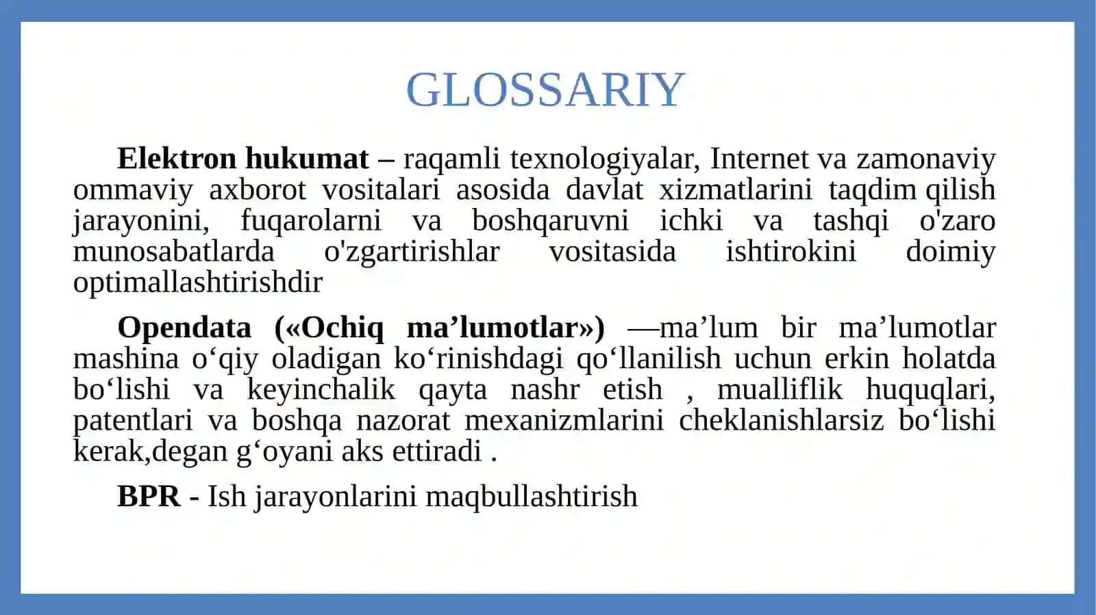Elektronhukumat tizimining ishlash xususiyatlari 4