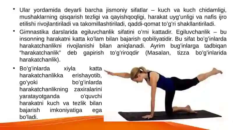 Egiluvchanlikni tarbiyalash 4