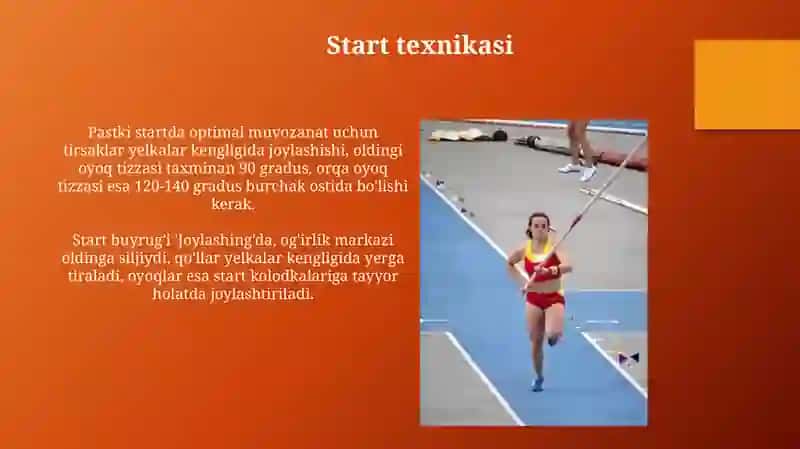 Yengil atletika turlari texnikasi 4