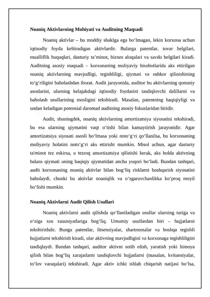 Nomoddiy aktivlar auditi 4