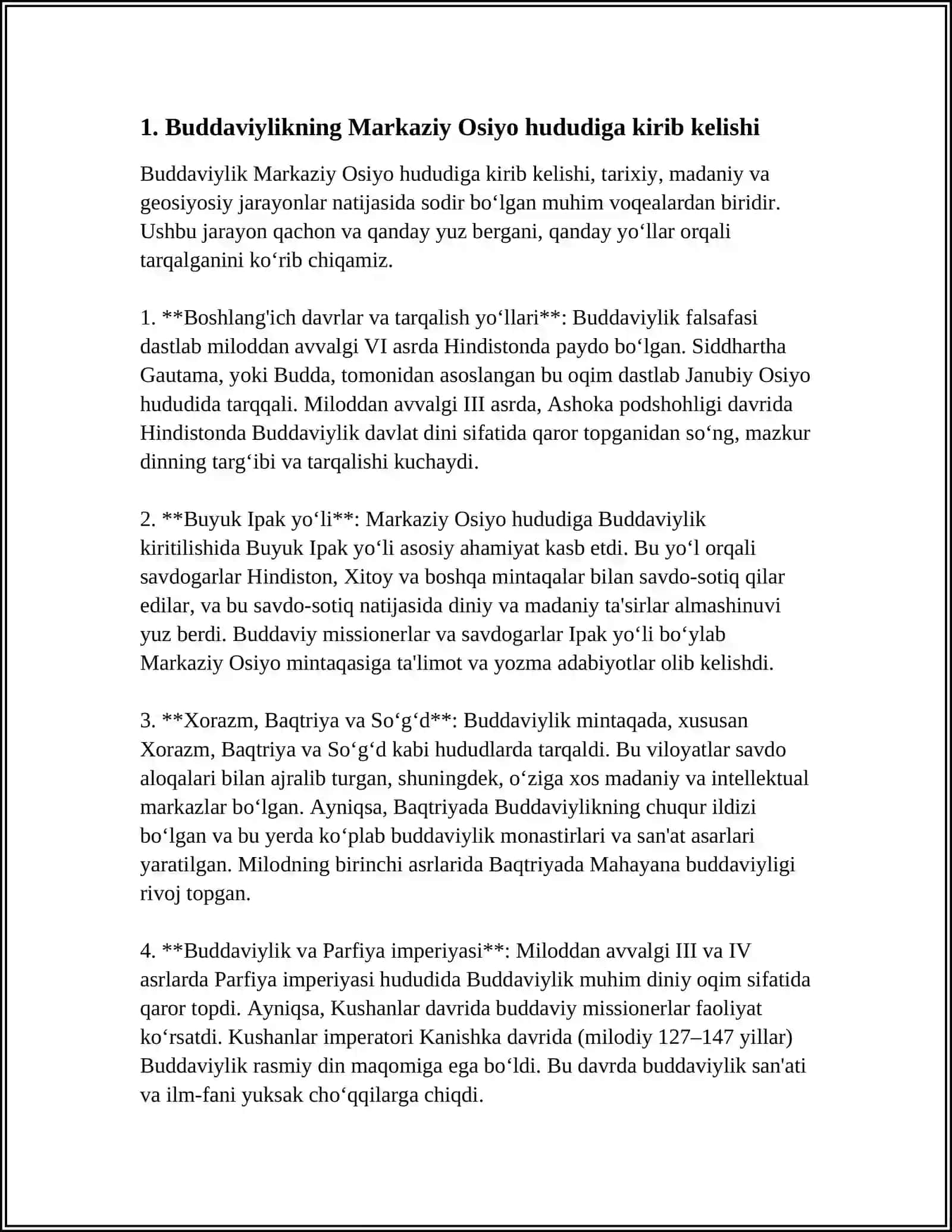 MARKAZIY OSIYODA BUDDAVIYLIK TARIHI 4
