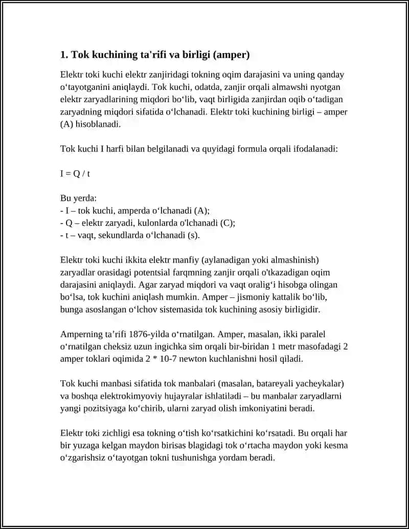 TOK KUCHI VA TOK ZICHLIGI 4