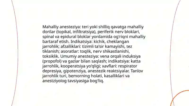 Og'riqsizlantirish asoslari 4