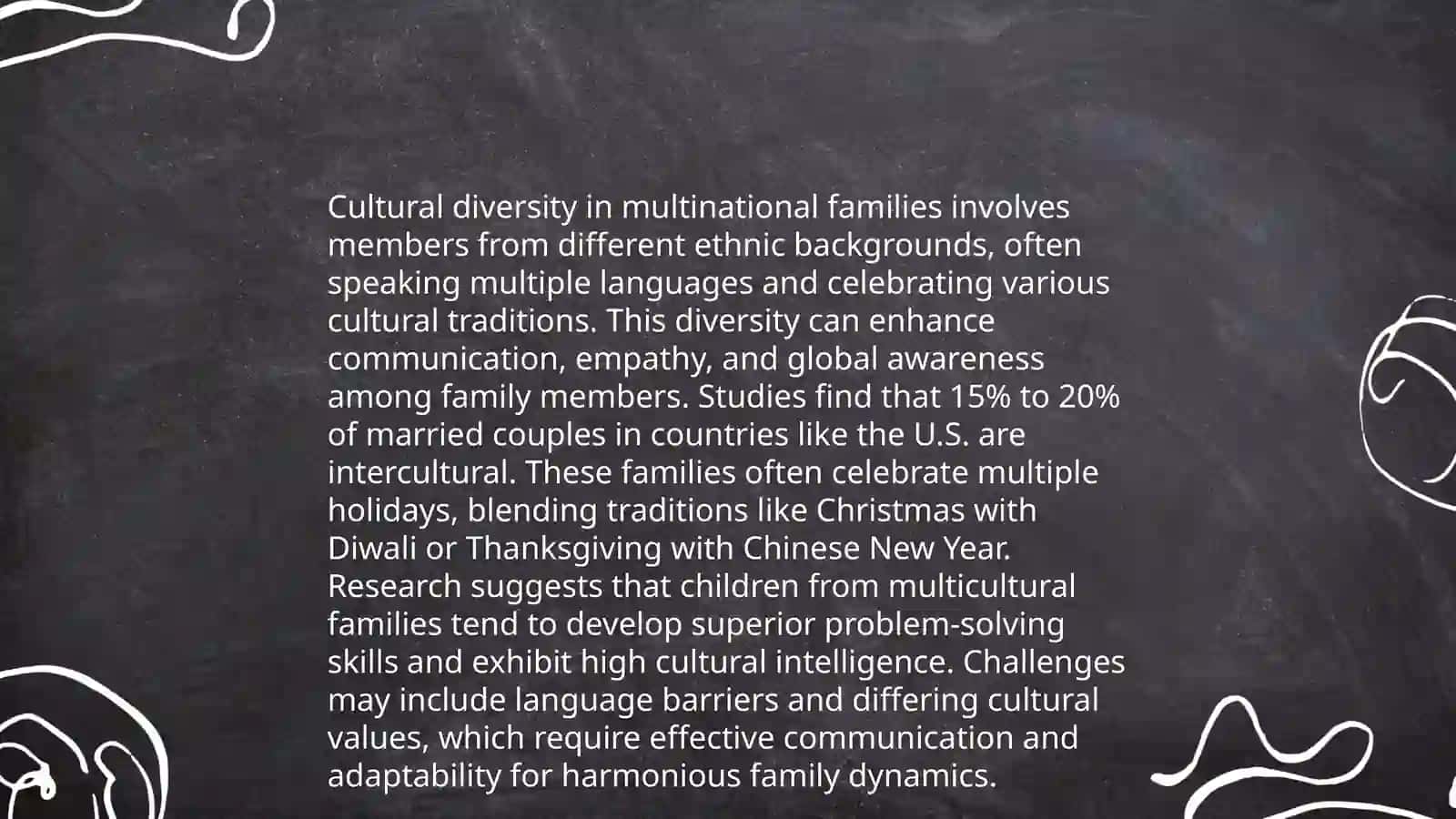 Describing the multinational family 4
