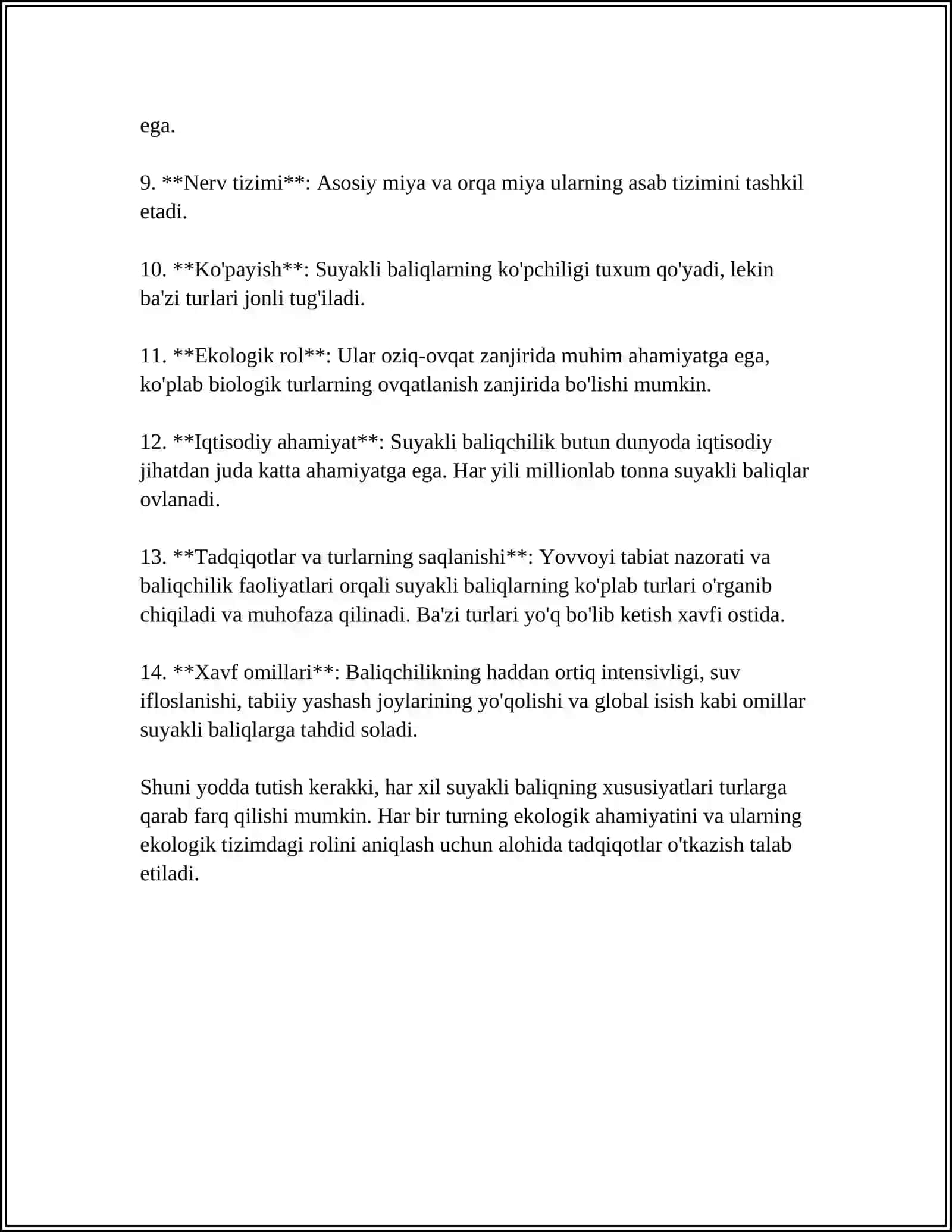 SUYAKLI BALIQLAR VA ULARNING TURLARI 4