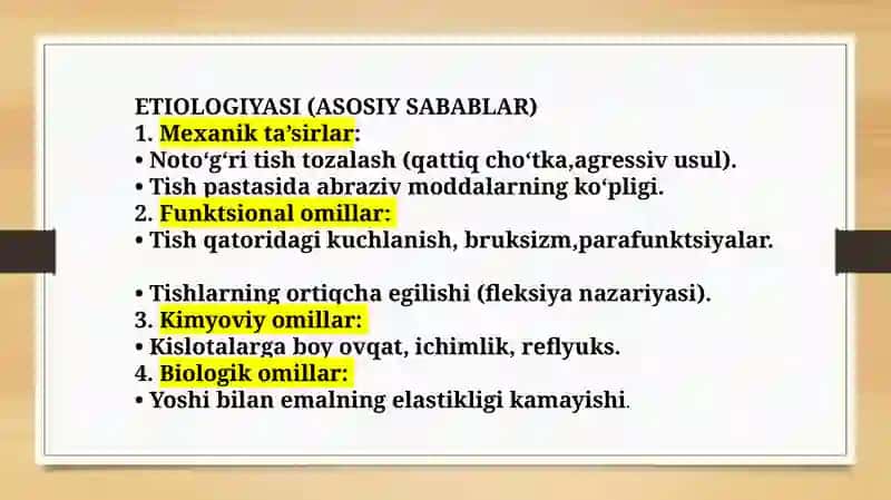 Ponasimon nuqson: Etiologiyasi va klinikasi. 4