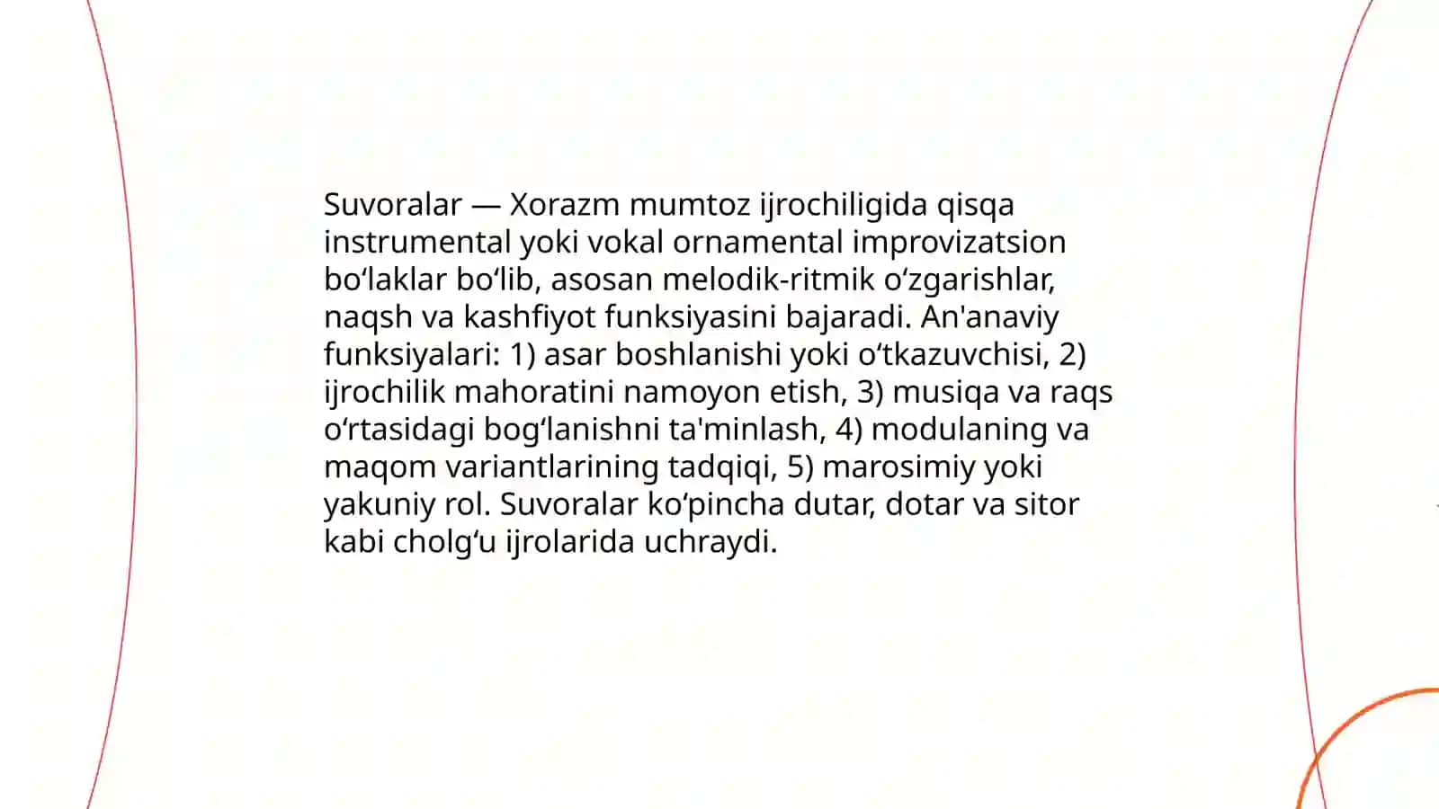 Xorazm mumtoz ijrochiligi va suvoralar 4