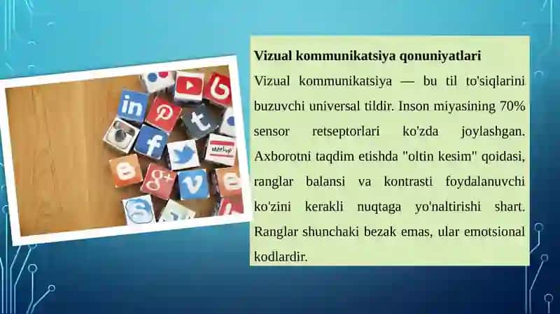 Media makonda axborotni taqdim etish 4