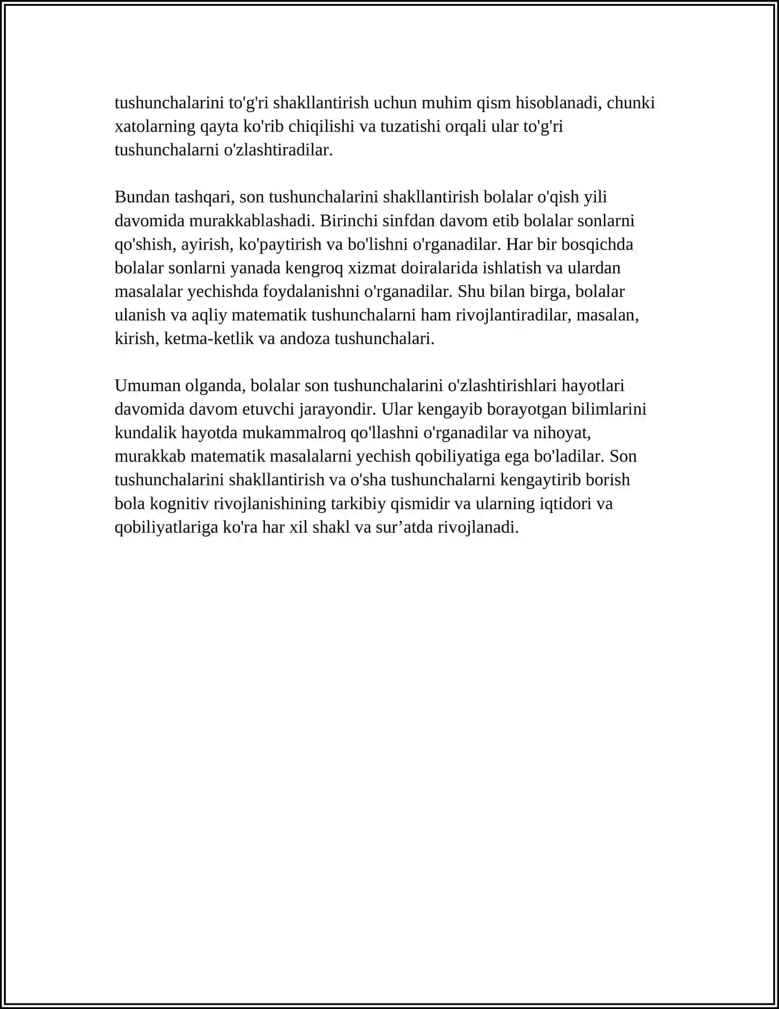 O‘zbekiston Respublikasi Oliy Ta’lim Fan va Innovatsiya Vazirligi Andijon Iqtisodiyot Pedagogika Universiteti Mustaqil Ish 4