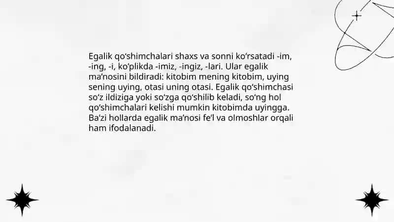Grammatik ma’ noni ifodalovchi vositalar 4