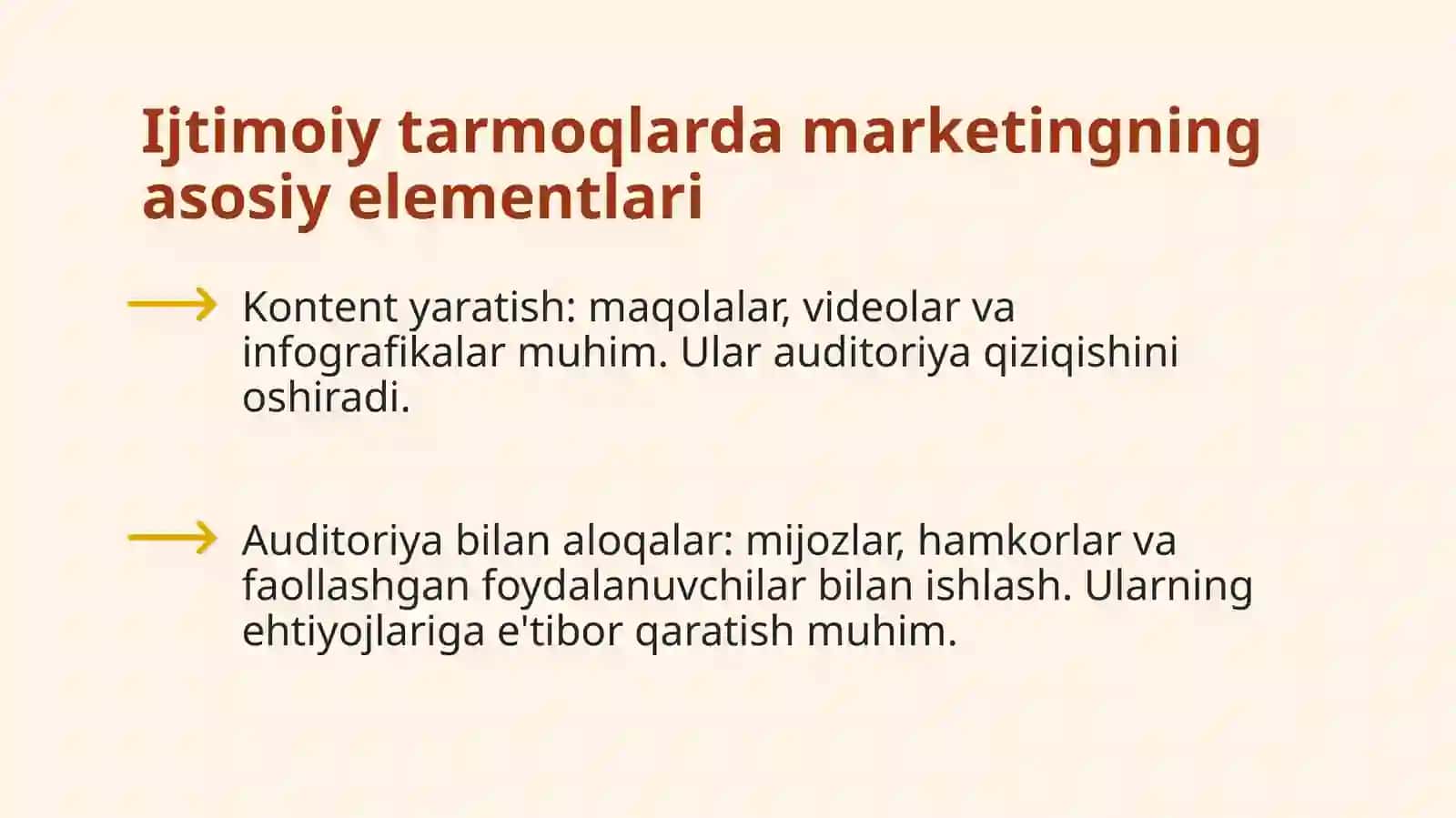 Ijtimoiy tarmoqlarda marketing (SMM) 4