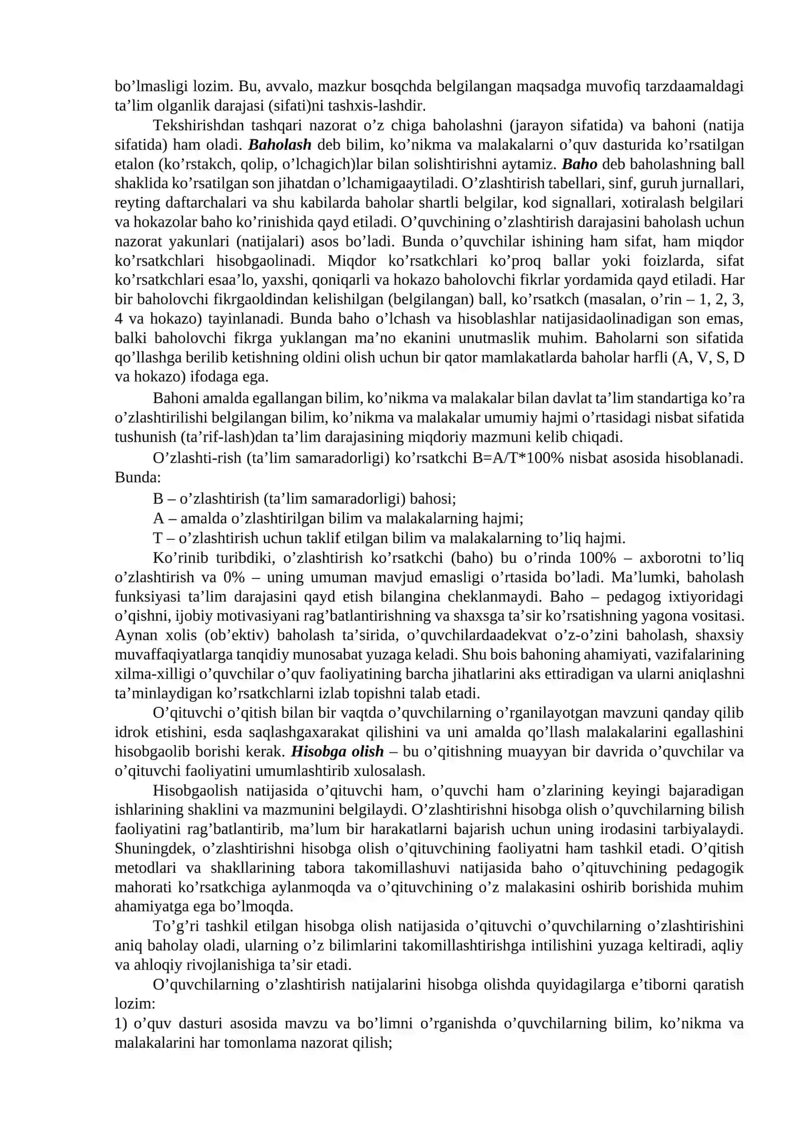 Ta'lim olganlikni tashxis etish 4
