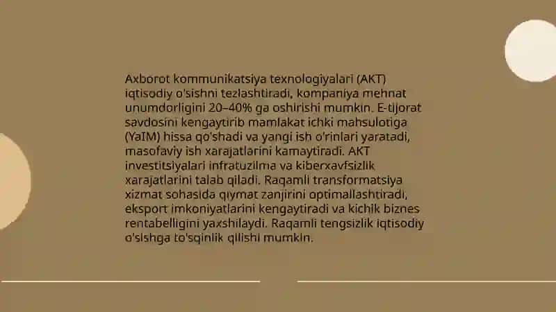 Axborotlashgan jamiyat va uning istiqbollari 4