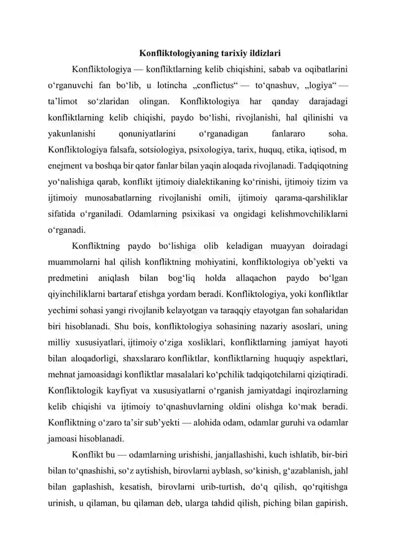 Konfliktologiya fanining shakllanishi 4