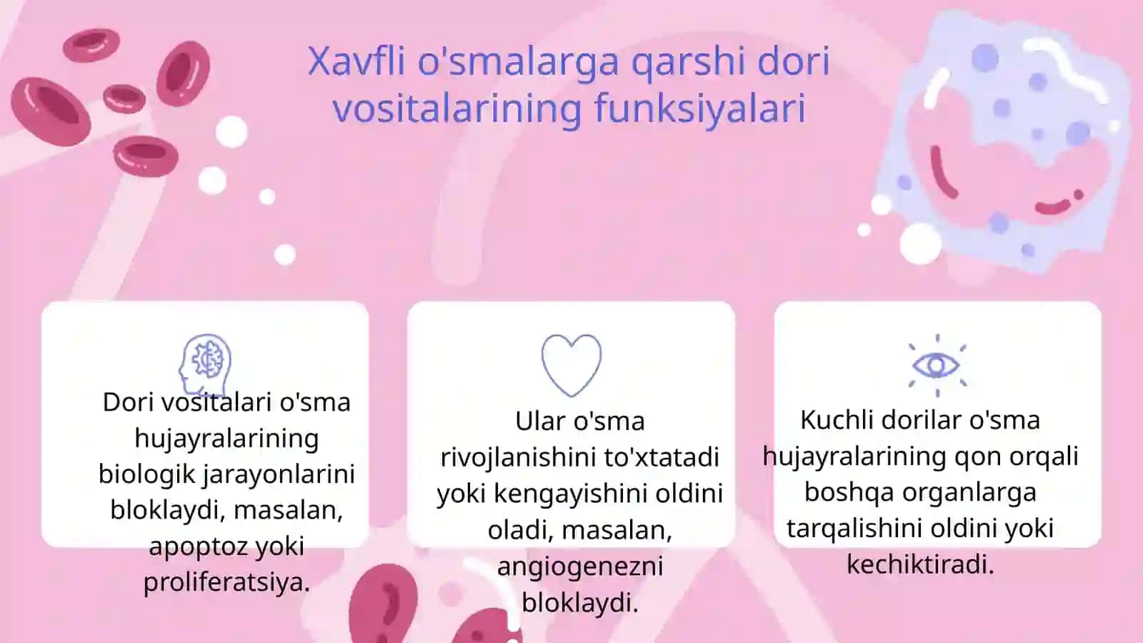 Xavfli o'smalarga qarshi dori vositalari 4