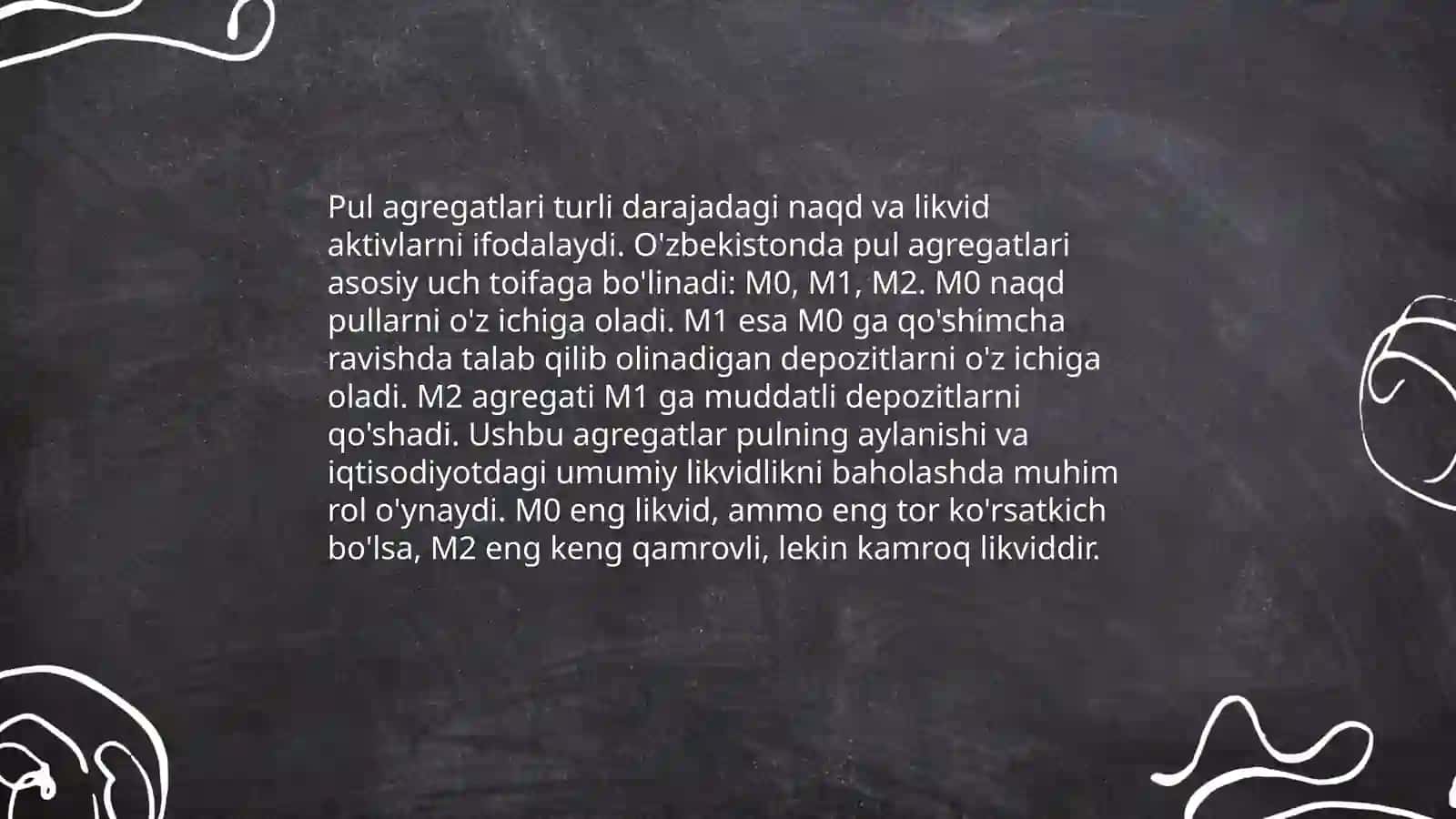 Pul massasi va pul agregatlari 4