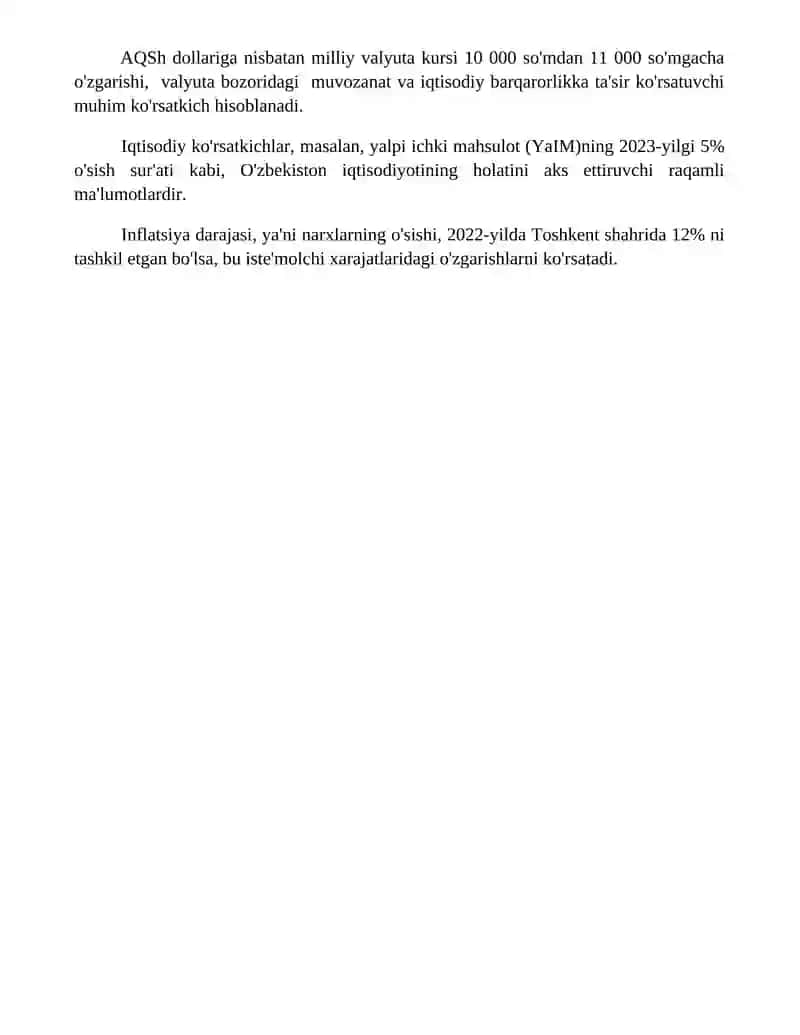Iqtisodiy indekslar haqida 4