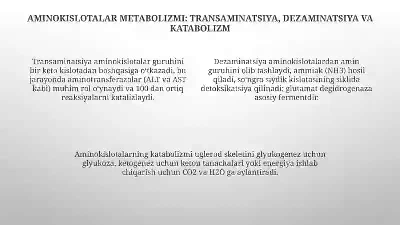 Murakkab oqsillar almashinuvi 4