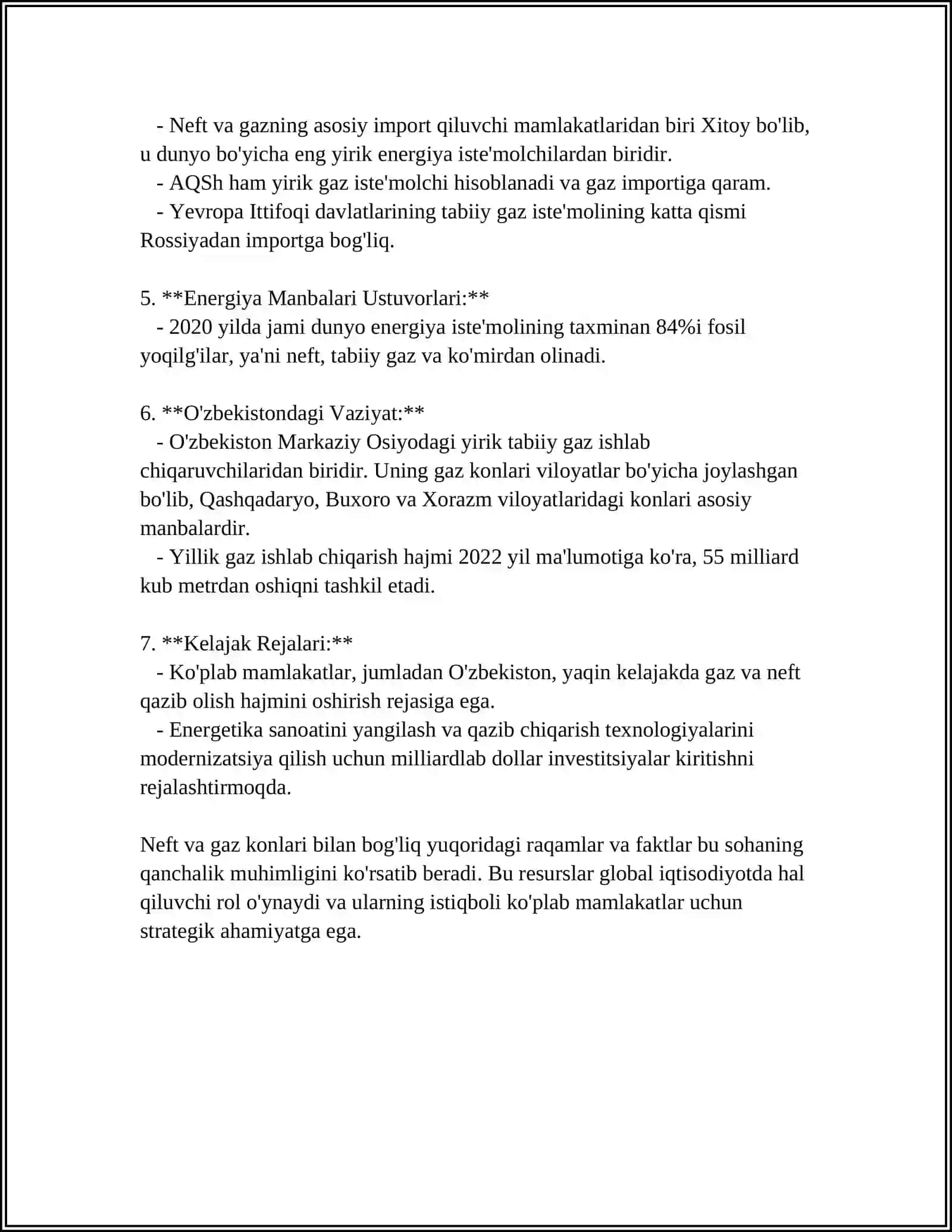 Oʻzbеkistonda Energetik Resurslar Manbai 4