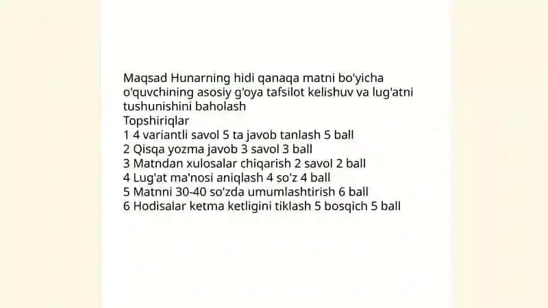 Hunarning hidi qanaqa 4