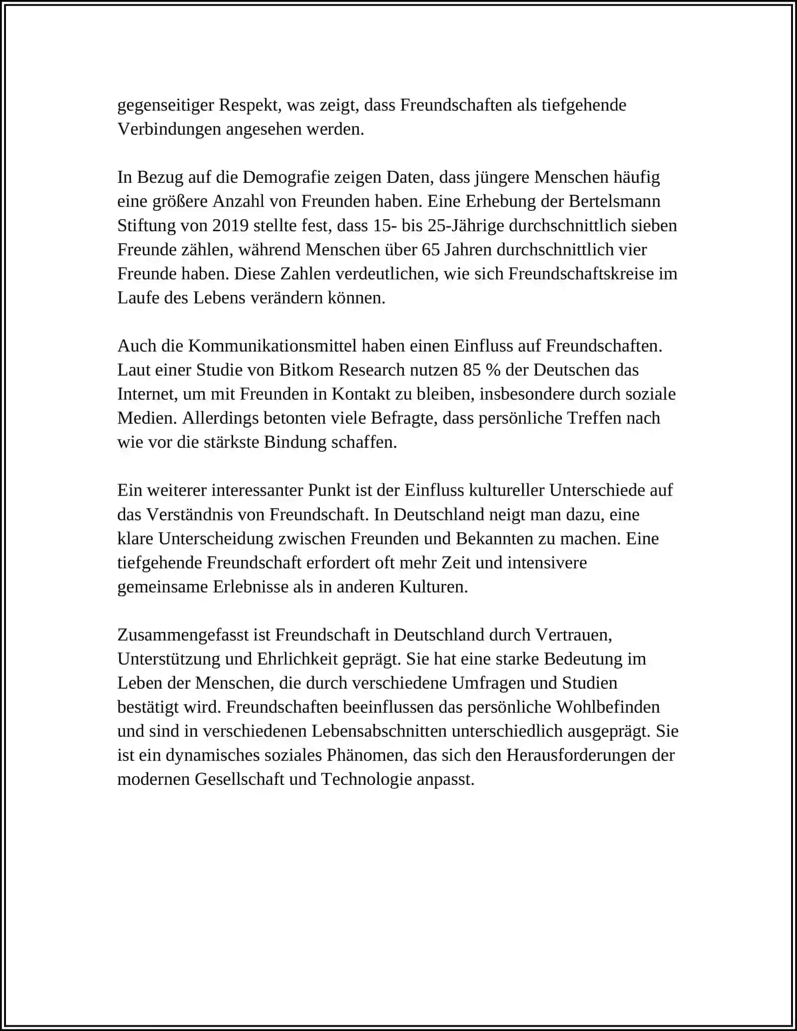 FREUNDE UND FREUNDSCHAFT 4