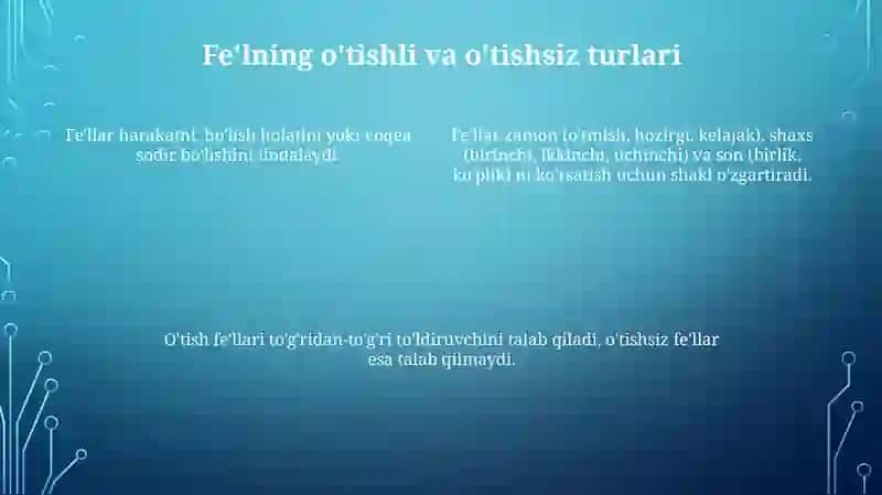 Fe'l Zamonlari 4