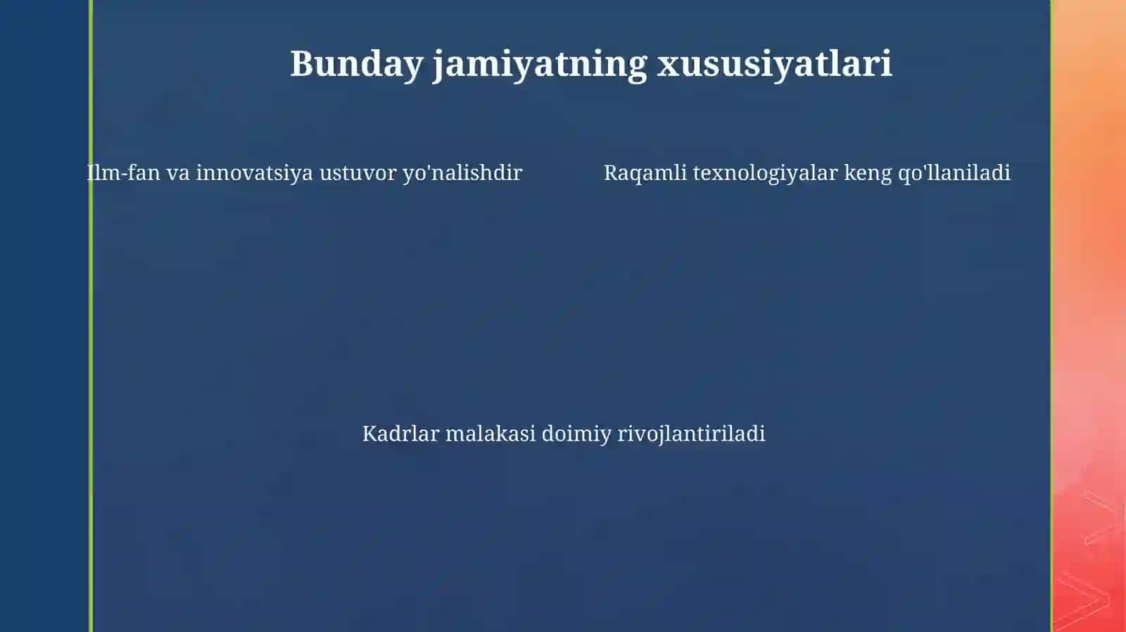 Bilimga asoslangan jamiyatda muaffaqiyat qozonish 4