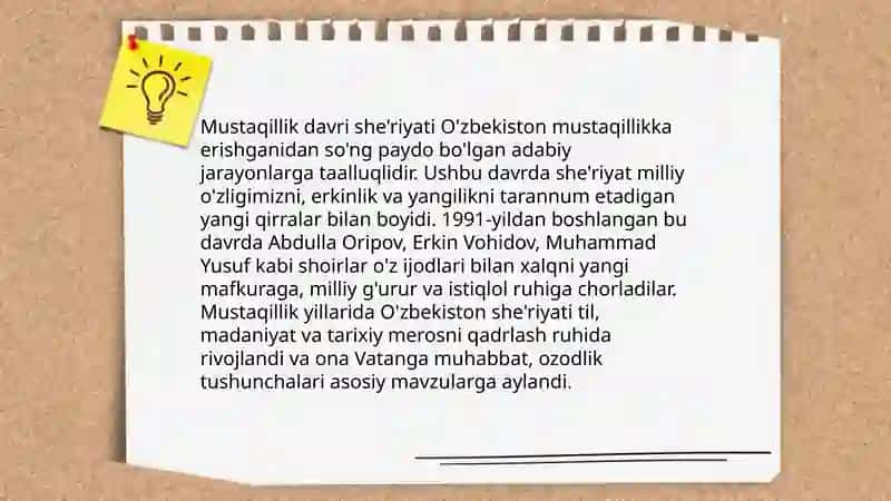 Mustaqillik davri adabiyoti 4