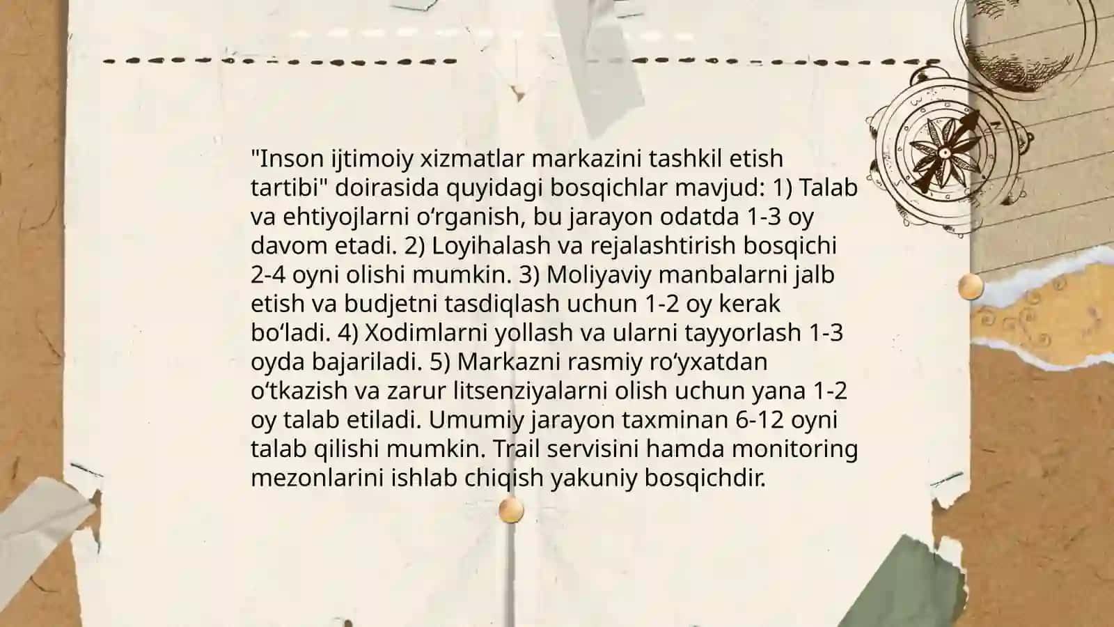 Inson Ijtimoiy Xizmatlar Markazini Tashkil Etish Toʻgʻrisidagi Huquqiy Meʼyoriy Hujjat 4