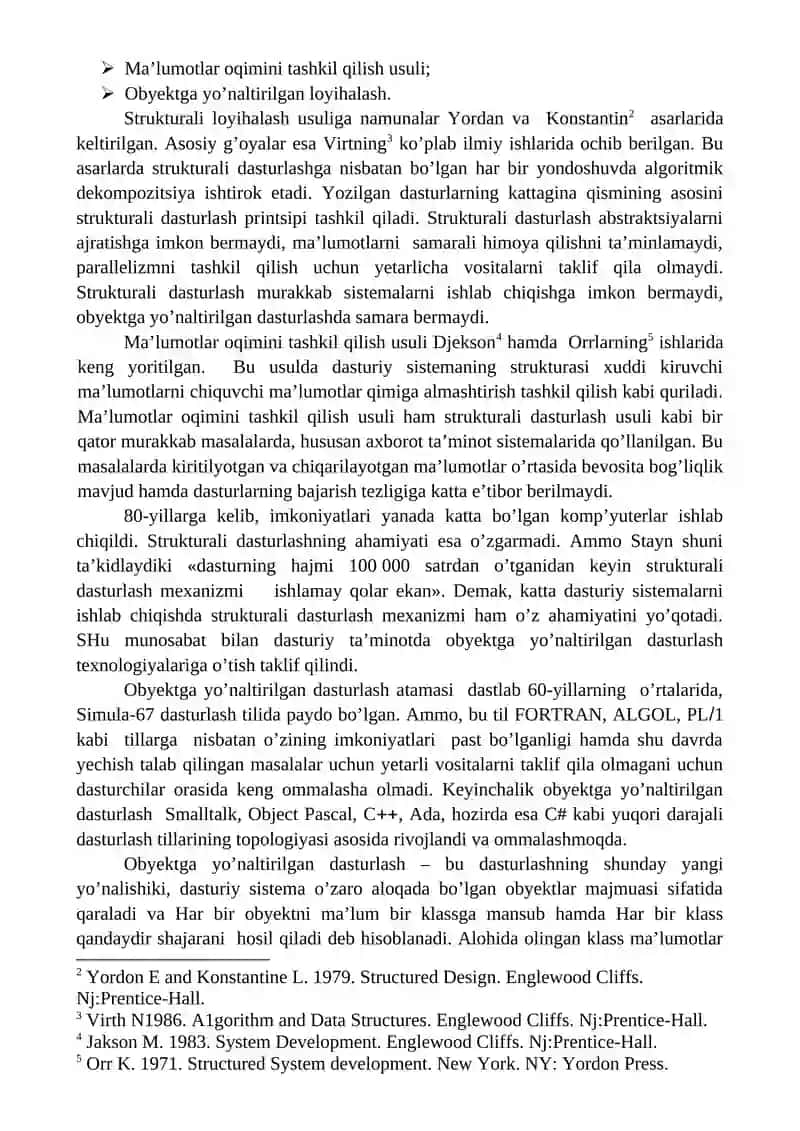 Zamonaviy dasturlash texnologiyalari 4