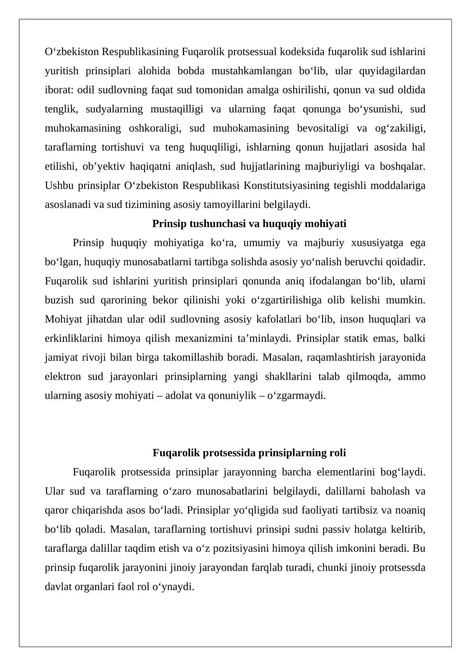 Fuqarolik sud ishlarini yuritish prinsiplari 4