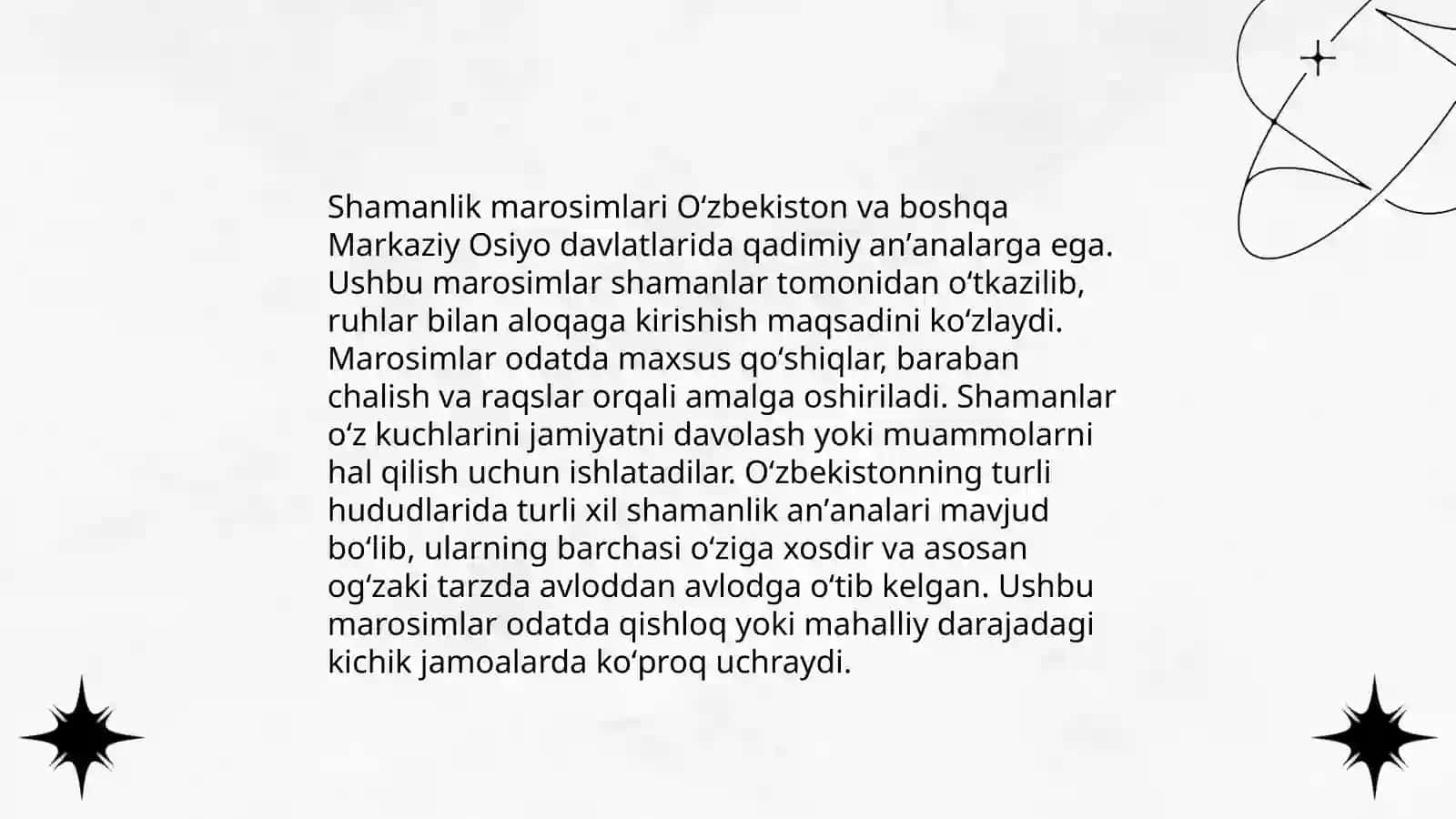 Shamanlik va uning zamonaviy korinishlari 4