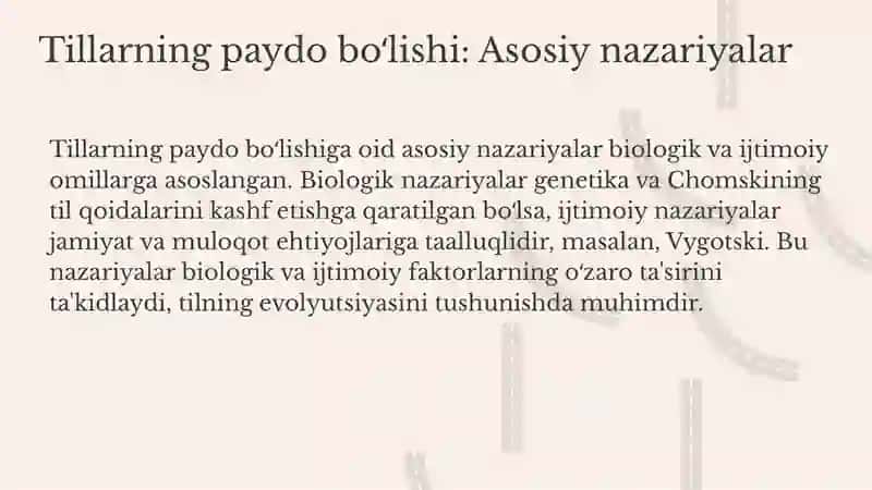 Tillarning shakllanishi va rivojlanishi 4