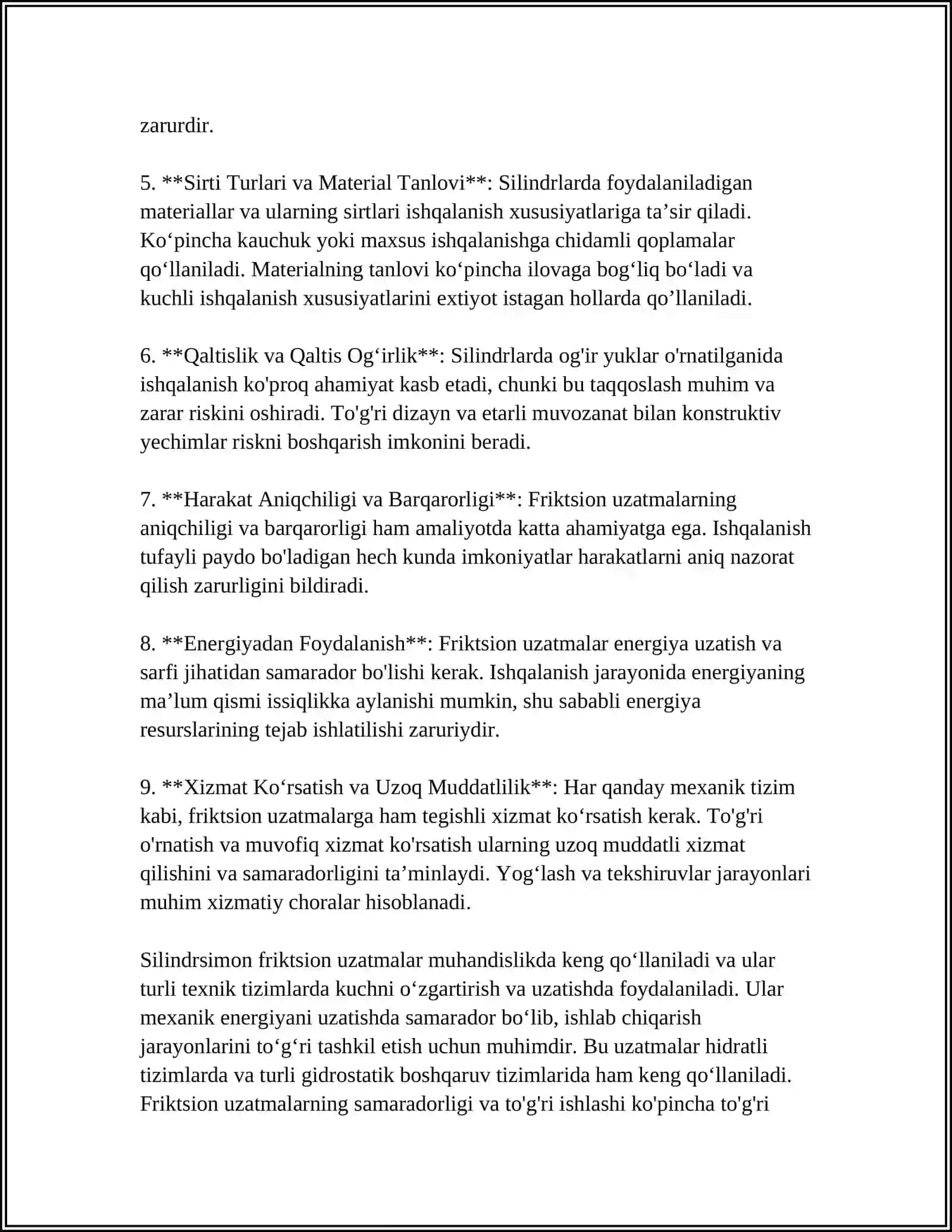 SILINDRSIMON FRIKTSION UZATMALAR 4