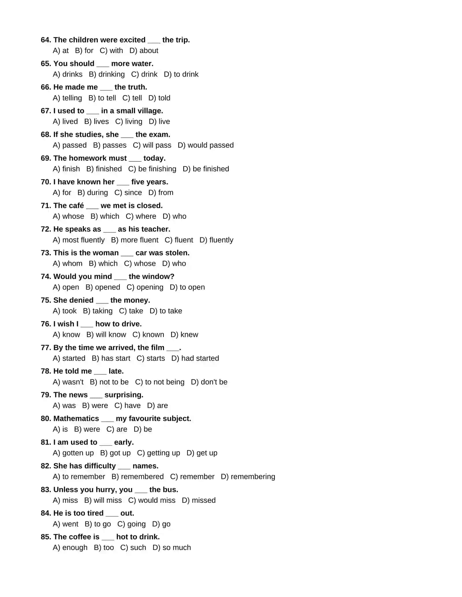 500 ENGLISH LANGUAGE TESTS 4