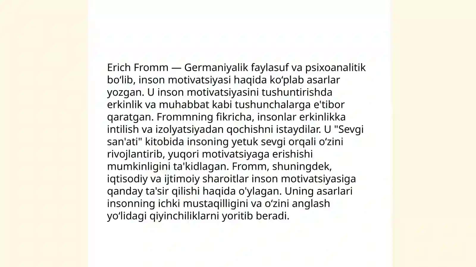 Erich Frommning sevgi psixologiyasi 4